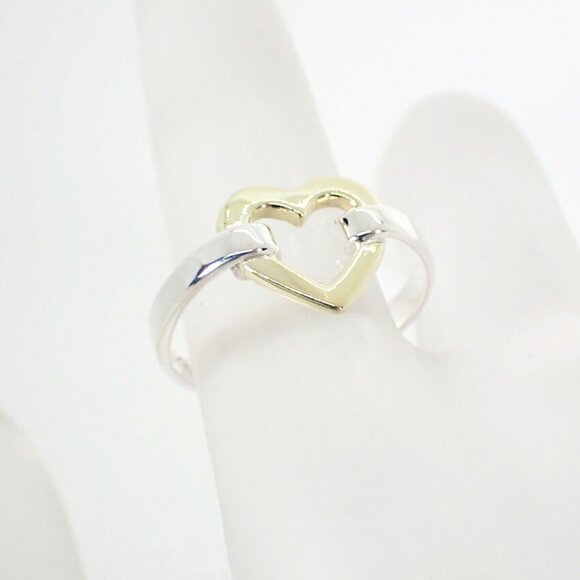 TIFFANY Gold Heart Ring - Picture 7 of 10